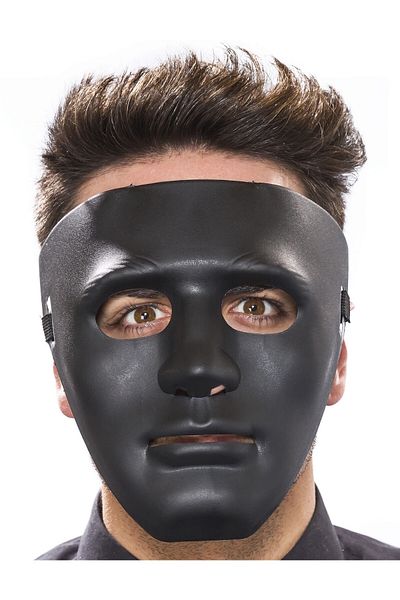Skygo Black Color Hip Hop Anonymous Jabbawockeez Dance Mask 18x19 Cm
