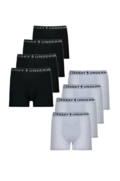 TEKBAY Boxer Lycra pentru bărbați Pachet economic 8 buc