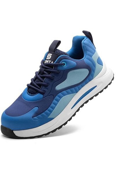 SLIMTA Safety Shoes for Men Women Steel Toe Boots Non-Slip Lightweight Breathable Sneakers