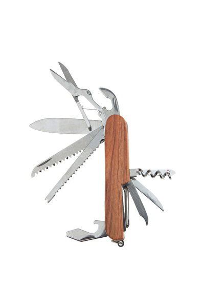 Depox Πολυλειτουργικό σουγιάς τσέπης IdeallStore από ανοξείδωτο ατσάλι και ξύ...