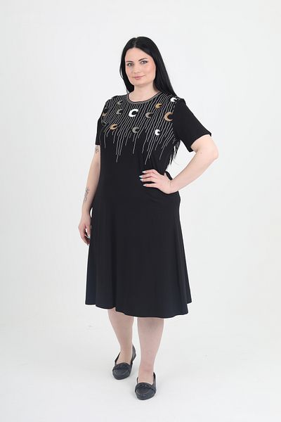 GNR Plus Size Short Sleeve Print Dress