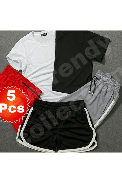 NEW TRENDY COLLECTİON Bias Shorts Suitable for Basketball and Fulbol Thshirt Combination 5-Pack