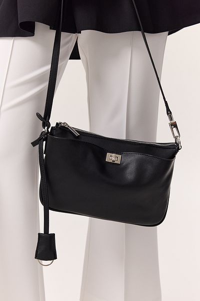 Manuka Black Arte Mini Baguette Bag