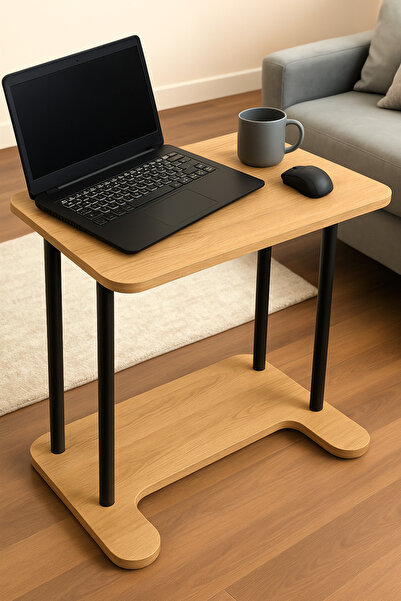PEKA Laptop Stand 35cm High Quality Breakfast Table with Wheels Side Table
