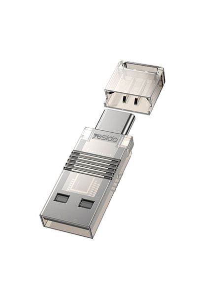 Yesido GS21 USB 3.0 to USB-C / Type-C + TF Card 2 in 1 OTG Card Reader Adapter(Gold)