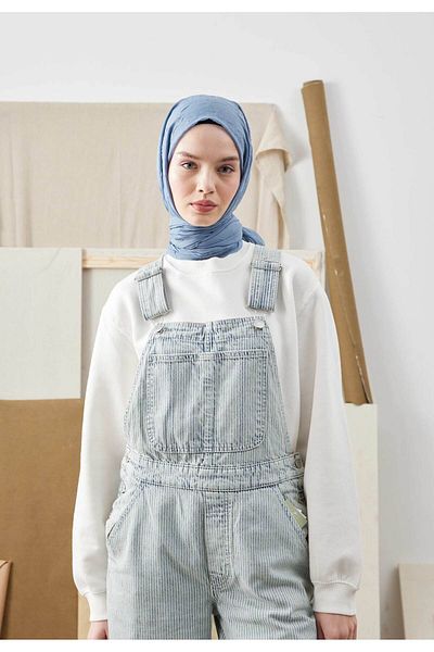 Fresh Bamboo Shawl Denim Blue