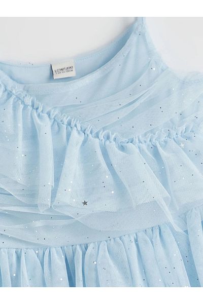 LC Waikiki Rochie pentru fete LCW Kids Blue Luminous