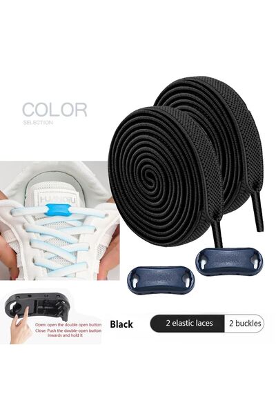 srtfootcare Tak Bırak Yeni Nesil Kilitli Elastik Ayakkabı Bağcığı, Tak Bırak Akıllı Lastik Bağcık 1 Çift