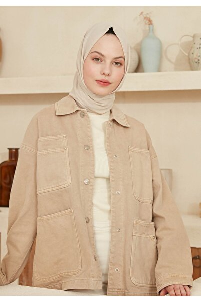 Freshscarfs Λεπτό βαμβακερό σάλι βαμβακερό ύφασμα σε χρώμα τασ