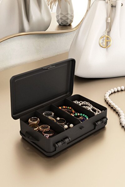 Pufwin Home Mini Çok Amaçlı Çift Bölmeli Takı Ve Aksesuar Kutusu Organizer