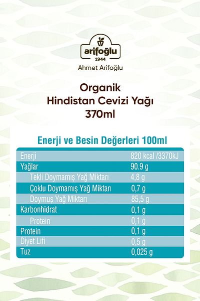 Arifoğlu 370 Ml Organic Coconut Oil