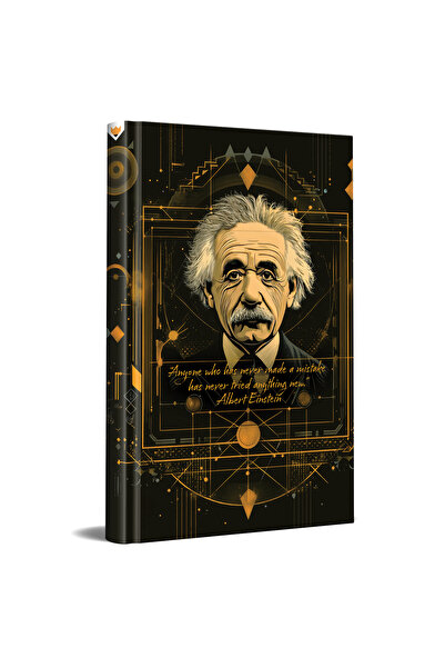 sketch مفكرة مخططة بتصميم ألبرت أينشتاين – غلاف مقوى مقاس 13 × 21 سم 192 صفحة