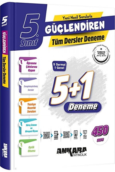 Anka Yayınları Ankara Yayıncılık 5. Sınıf Güçlendiren Tüm Dersler Denemeleri