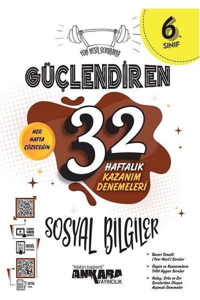 Anka Yayınları Ankara Yayıncılık 6.Sınıf Sosyal Bilgiler Güçlendiren 32 Hafta...