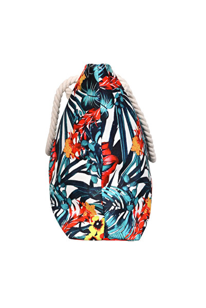 MORANO Waterproof Beach and Shopping Bags, Large Zipper Tote Bag, Shoulder Bags