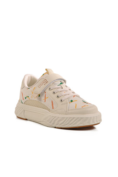 pepino Cream Velcro Mesh Lightweight Unisex Kids Sneakers