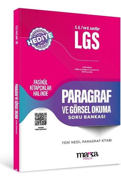Anka Yayınları Marka Yayınları 5, 6, 7 ve 8. Sınıflar Paragraf ve Görsel Okum...
