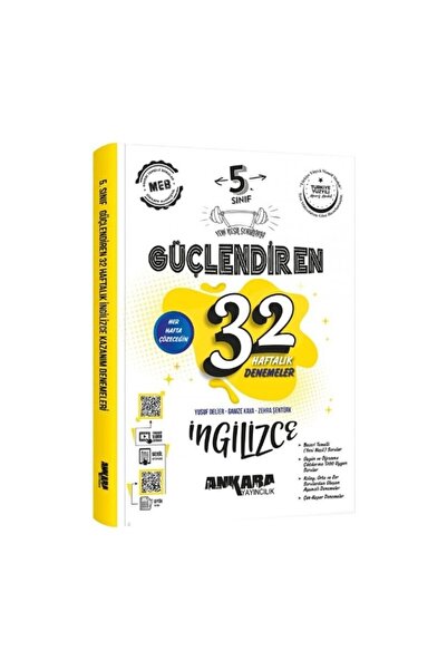 Anka Yayınları Ankara Yayıncılık 5. Sınıf İngilizce Güçlendiren 32 Haftalık Denemeleri