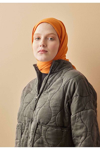 Fresh COTTON CRASH SHAL ORANGE