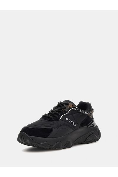 Guess Micola Women's Black Sneaker Fl7Micfal12-Black