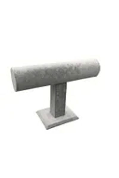 Aydın Decor New Sertex Fabric Single Gray Bracelet-Watch Stand (Light Decor)