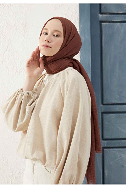 Fresh بورومكوك شال بني دافئ