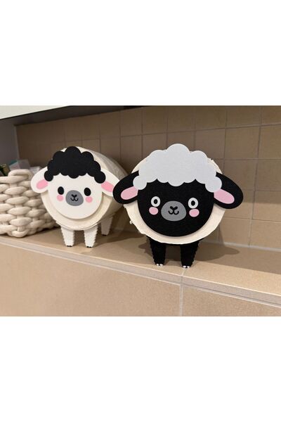 barsdepo حامل مناديل تواليت من الأغنام مكون من قطعتين