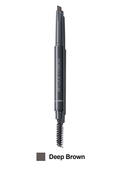 THE SAEM قلم حواجب بزاوية مع مظهر طبيعي - Saemmul Artlook Eyebrow - بني عميق (VİONINE)