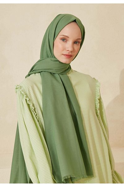 Fresh Thin Cotton Voile Shawl Leaf