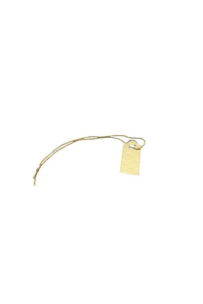 MeGass Dekor Domestic Production Small Size Gold Color 2 /1 cm 80 Pieces Cardboard String Price Tag