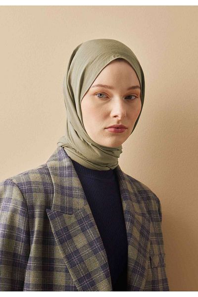 Fresh Cotton Crash Shawl - Sage