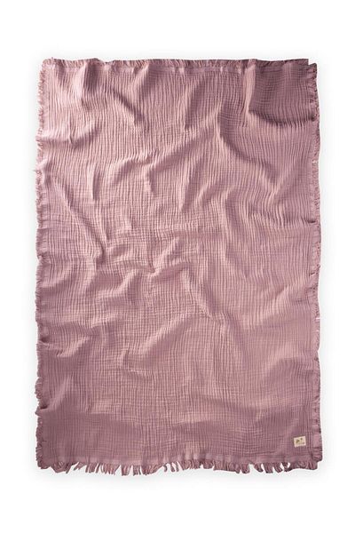 Cigit Four Layers Tasseled Copper Blanket 80X120 cm