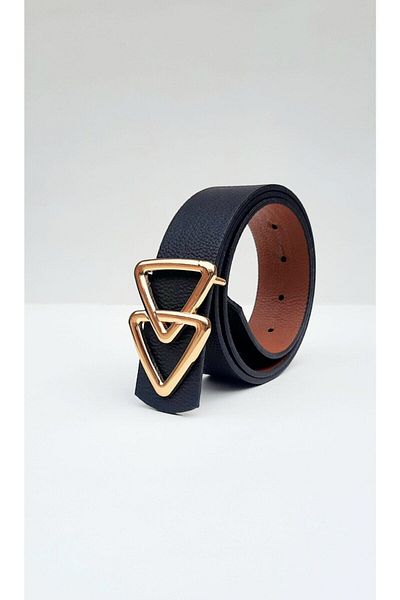 Kemerix Women's Black-tan Reversible Belt