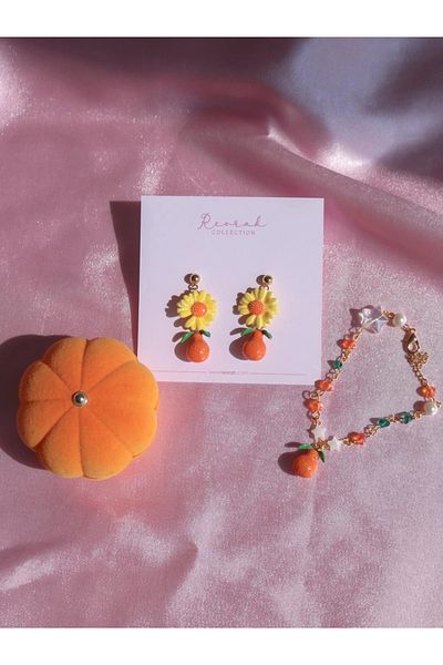 Reorah Collection Orange Blossom Earrings