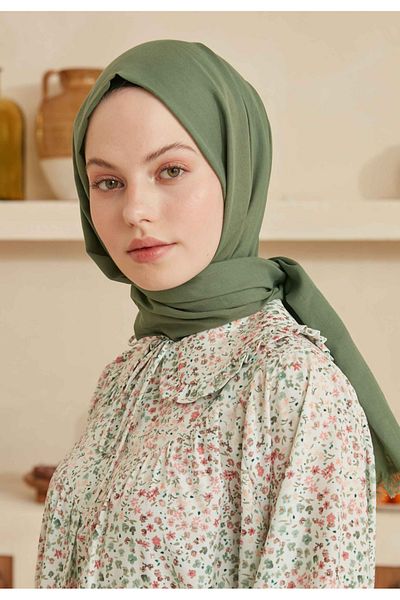 Fresh Thin Cotton Voile Shawl Mint