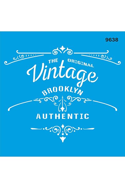 StencilSepeti Vintage Pattern - Stencil Painting Template