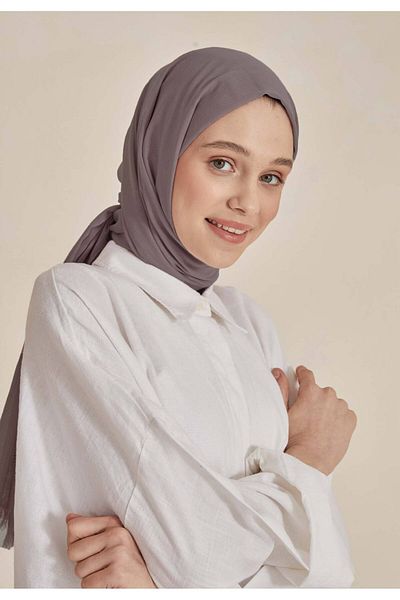 Fresh Thin Cotton Voile Shawl Ash