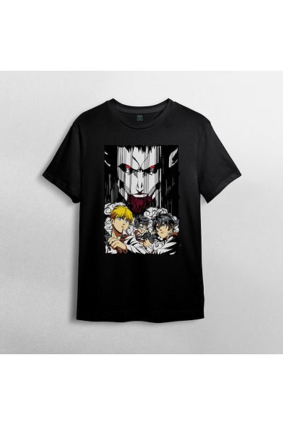Pixxa Μπλουζάκι Unisex 100% Cotton Crew Neck - Attack On Titan Model 3