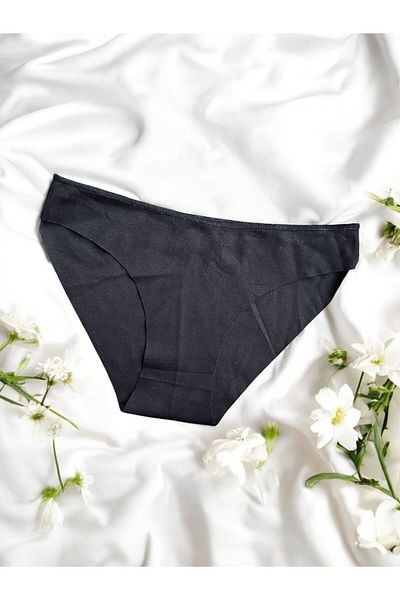 Vanilya Secret Γυναικεία εσώρουχα χωρίς ίχνη από μαύρο βαμβάκι