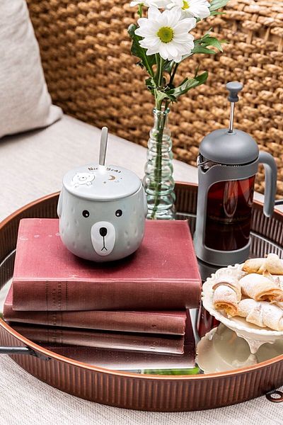 Arma House Cute Gray Bear Mug Cup