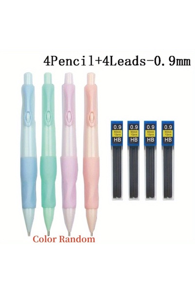 Choice مجموعة أقلام رصاص ميكانيكية مريحة بمقاس 0.9 مم، رؤوس 0.5/0.7/0.9/2.0 م...