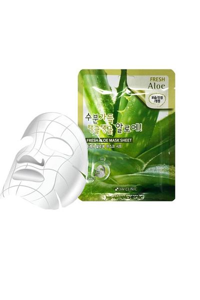 3W CLINIC Fresh Aloe Mask Sheet, 23g