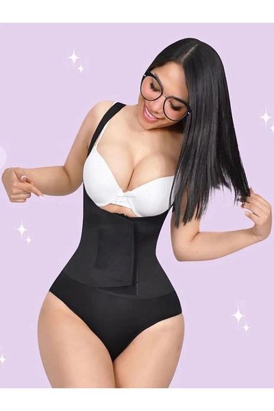 EMBA BUTİK Hourglass Appearance Recovery Agraph Waist Adjustable Bodysuit Corset