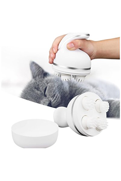 Manessa Şarjlı Baş Masajı Su Geçirmez Kedi Köpek Sırt Kafa Vücut Masajı Omuz ...