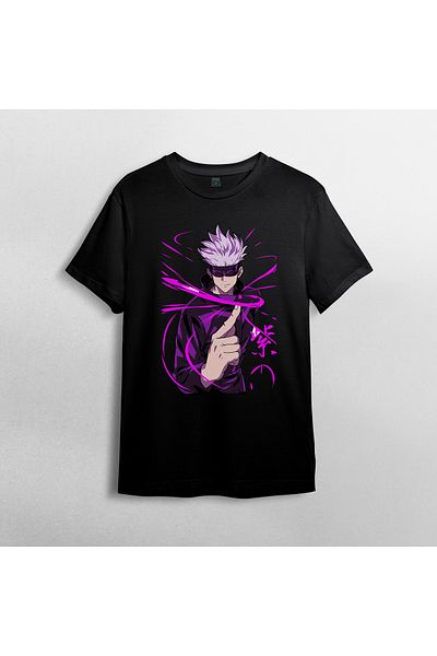 Pixxa Unisex Jujutsu Kaisen Satoru Gojo 100% βαμβακερό μπλουζάκι ποδηλάτου μοντέλο 14