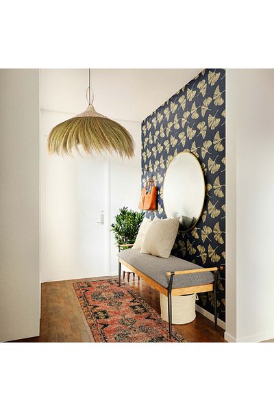 Mylamp Delfi Natural Abaka and Rayung Lighting 95X30 cm