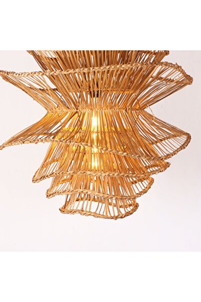 Mylamp Luna Rattan Avize 65x70 cm