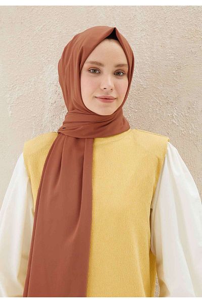 Fresh Medina Silk Shawl Cinnamon Shell
