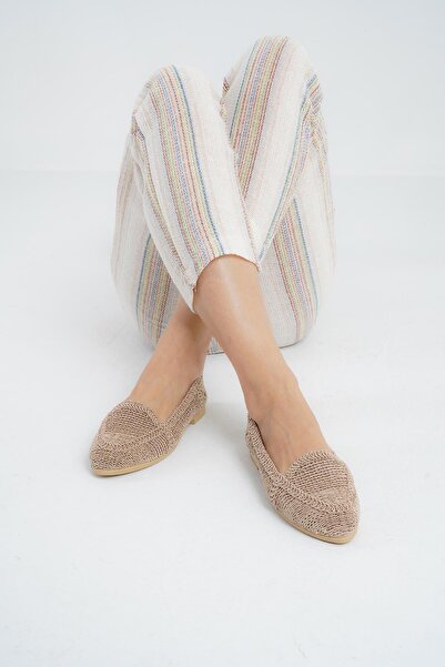 Beyond Kadın Vizon Hasır Triko Günlük Babet Byndtrb01