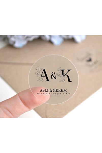 Matbaagraf Kişiye Özel Kına-nişan-söz-nikah-düğün Etiketi-özel Kesim Siyah Şe...